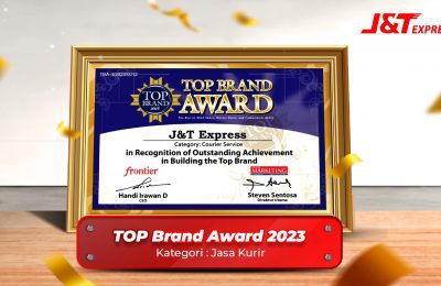 J&T Express raih penghargaan Top Brand Award