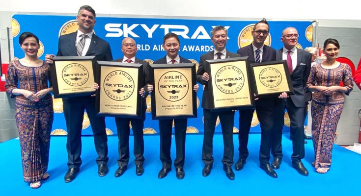 Singapore Airlines (SIA) dinobatkan sebagai