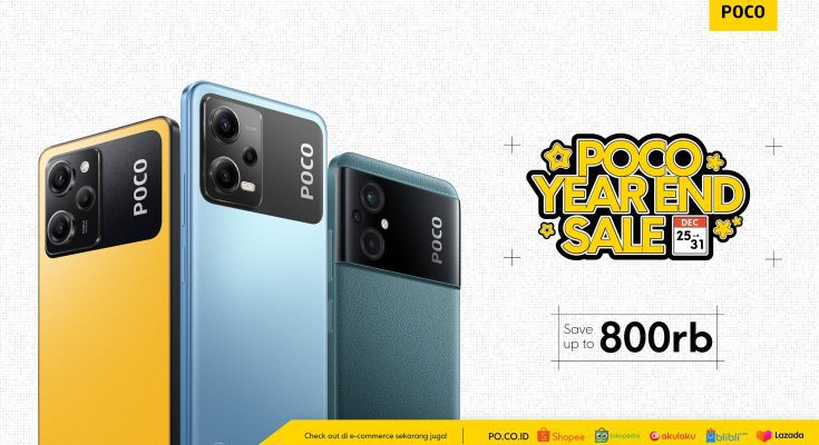 POCO YEAR END SALE yang berlangsung